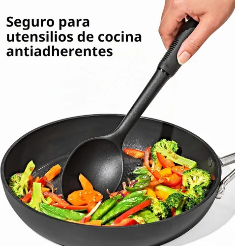 Vista 4 de OXO Good Grips - Juego de herramientas de nailon de 4 piezas, 2.3, color negro