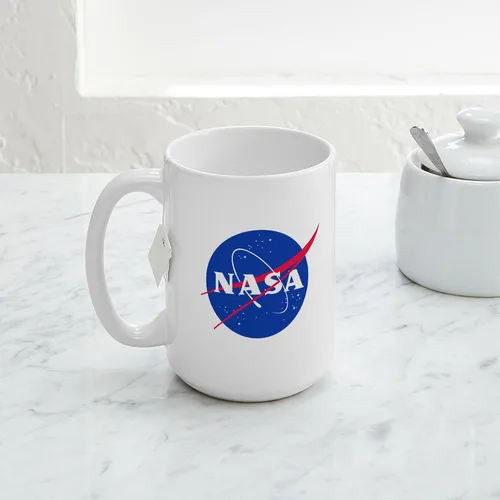 Vista 5 de CafePress NASA - Taza grande de cerámica para café, 15 oz (15.0 fl oz)