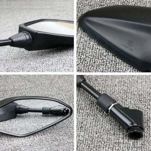 Vista 5 de Universial - Espejo retrovisor lateral para motocicleta, 360 grados, ajustable, plástico ABS, retrovisor, 0.394 in, 0.315 in, para Yamaha FZ25 FZ 25