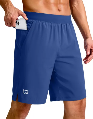 Vista 33 de G Gradual Pantalones cortos deportivos para correr para hombre de 7/5/9 pulgadas, bolsillo con cremallera, ligeros, para entrenamiento, gimnasio