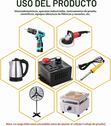 Vista 6 de Controlador de velocidad variable del motor de CA y regulador de velocidad del ventilador - 15A 110V