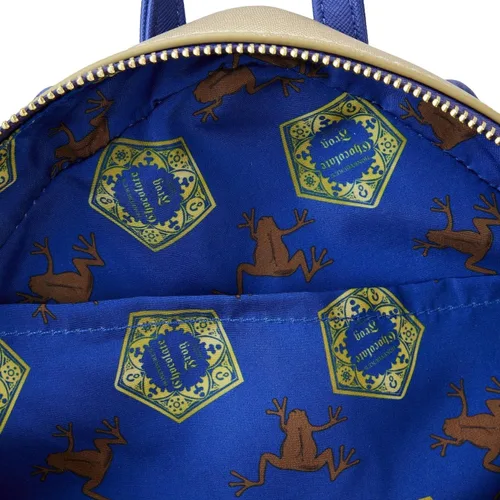 Vista 7 de Loungefly Mini mochila de rana de chocolate de Harry Potter, Oro, Mini mochila