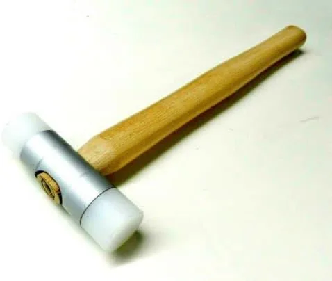 Vista 6 de Martillo de nylon doble cara cabeza plástico 1 "mazo ceniza mango joyería fabricación martillo por JTS