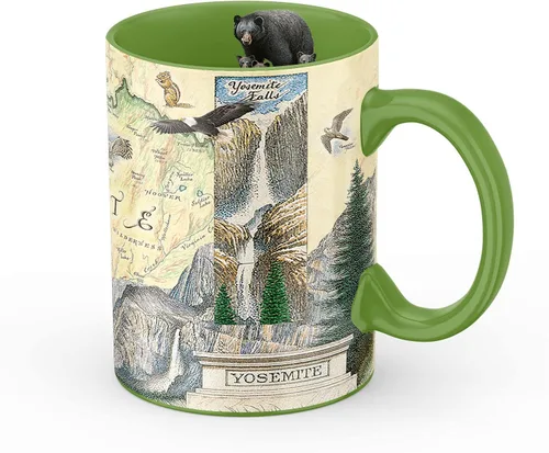 Vista 38 de Taza de cerámica con mapa de 1000 islas de Xplorer Maps (16oz) – Taza de café libre de BPA para bebidas frías y calientes – Perfecta para oficina
