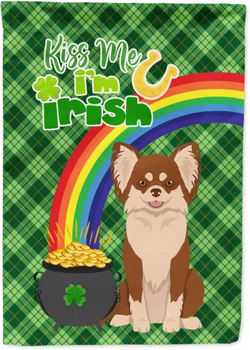 Vista 37 de Caroline's Treasures WDK4731GF - Bandera decorativa para jardín del día de San Patricio, color negro y tostado, Airedale Terrier, para jardín