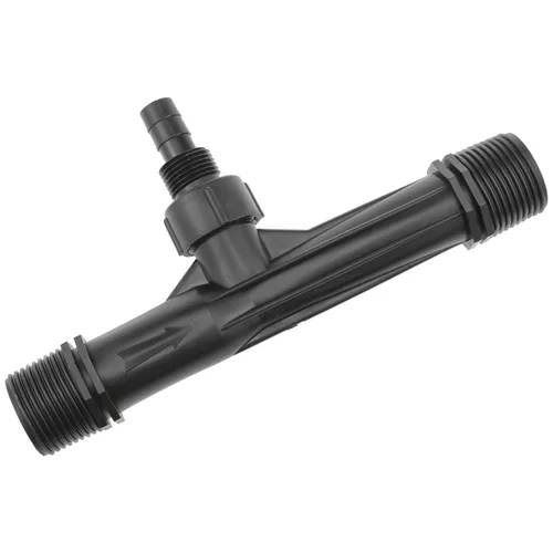 Vista 3 de AYLIFU 1 pulgada de riego negro Venturi tubo de fertilizante Inyector de fertilizante Venturi Inyector mezclador de fertilizante para jardín al aire