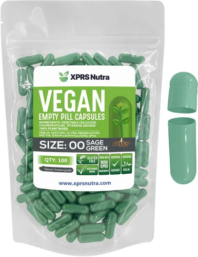 Vista 37 de XPRS Nutra Cápsulas vacías de tamaño 00 – 100 cápsulas veganas vacías – Pastillas vacías vegetarianas – Relleno de cápsulas vegetales DIY