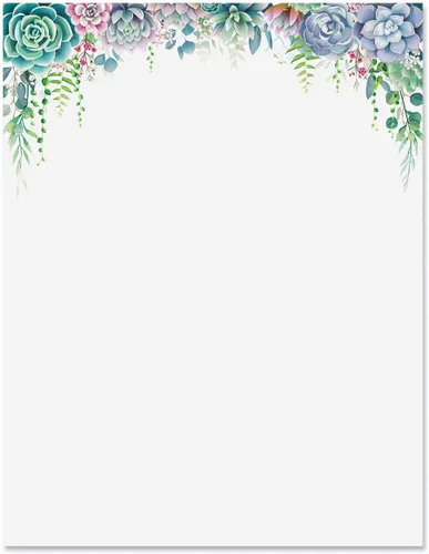Vista 8 de Current Papel de Carta con Marco de Playa - Papeles de Papelería de Primavera con Borde Decorativo de Playa, Vacaciones Imprimibles, Bodas