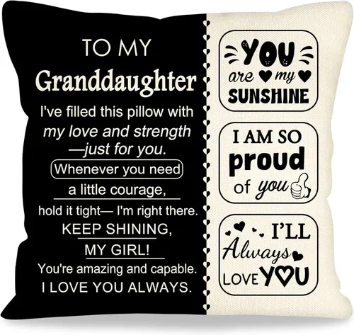 Vista 11 de Fundas de almohada decorativas de 18 x 18 pulgadas con ideas de regalos para familiares y amigos, regalos después de una cirugía, regalo