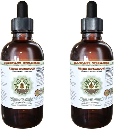Vista 6 de Hawaii Pharm Reishi Extracto líquido sin alcohol, tónico de emperadores, grado profesional, hongos Reishi hechos a mano en lotes pequeños