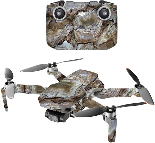 Vista 11 de MightySkins - Compatible con DJI Mini 2 Dron portátil – Mármol ámbar Funda protectora de vinilo duradera y única Fácil de aplicar, quitar