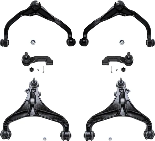 Vista 119 de Detroit Axle - Kit de extremo delantero para Chrysler 300 Dodge Charger 2011-2023 Challenger, 2 Lower Rearward Control Arms 2 Outer Tie Rods 2