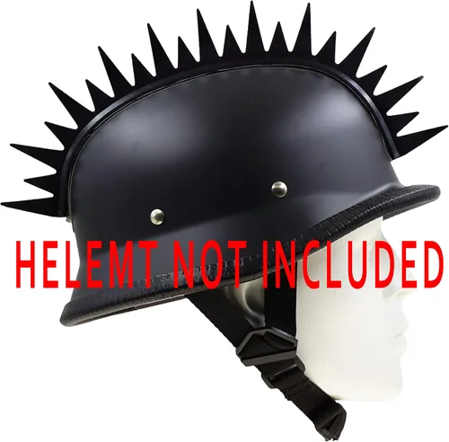 Vista 5 de Reflecive Punk Mohawk Warhawk - Accesorio de peluca de goma para esquí, patinaje, bicicleta, motocicleta, scooter, casco de motocicleta