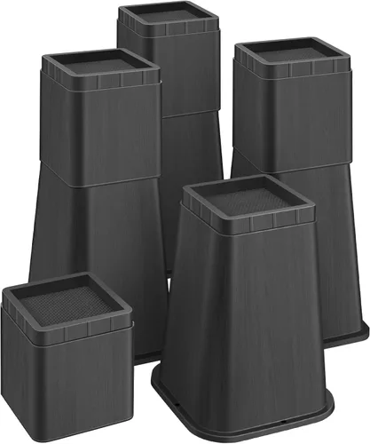 Vista 15 de shouwuhho Elevador de Cama de 8 Pulgadas de Alta Resistencia, Elevador de Muebles de 12" 8" 4" para Mesa, Pata de Escritorio, Sofá, Sofá Cama