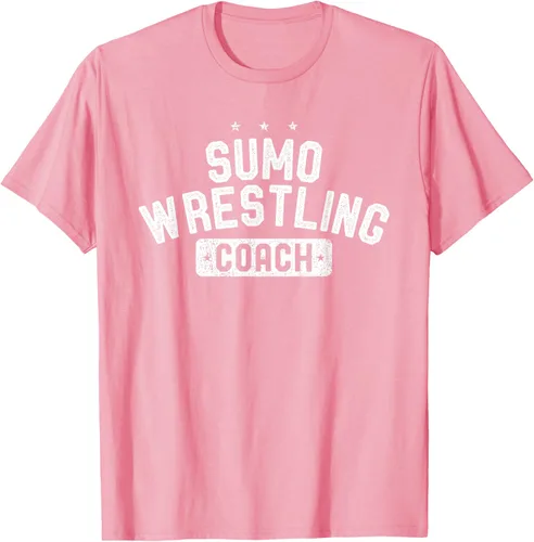 Vista 89 de Camiseta vintage de lucha libre Sumo Entrenador de lucha libre, Negro, S