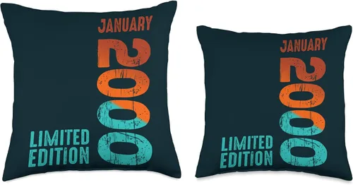 Vista 3 de 2000 Limited Edition 2000 January 2000 Year 2000 Retro 2000 Throw Pillow