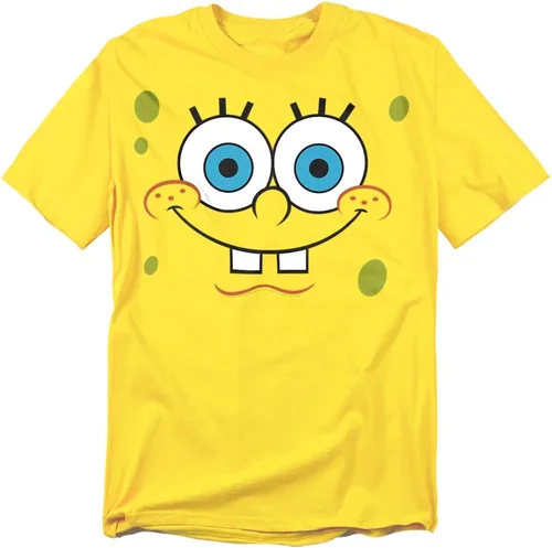 Vista 12 de SpongeBob Big Face Halloween Costume Collection Unisex Adult T Shirt Amarillo - Cara Nerd