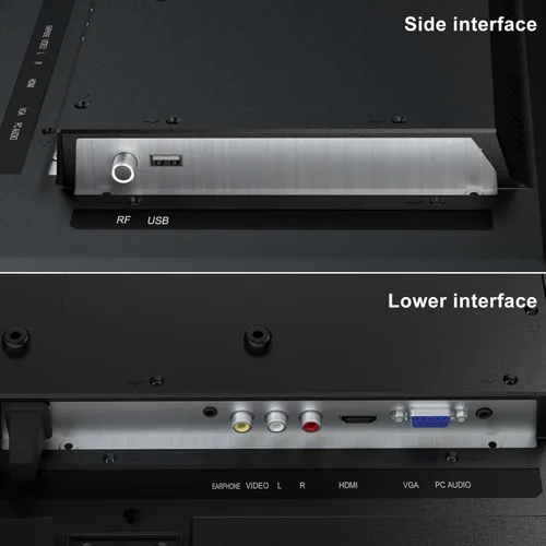 Vista 8 de TuTu TV LED de 22 pulgadas, TV de pantalla plana FHD 1080P con audio Dolby con HDMI, USB, VGA, RCA, TV o monitor no inteligente para habitación