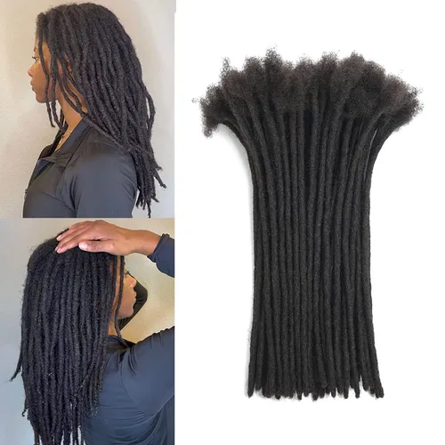 Vista 10 de Extensiones de cabello humano 100 % real, hechas a mano, permanentes, para mujeres y hombres, 30 hebras de 2 pulgadas de grosor, extensiones