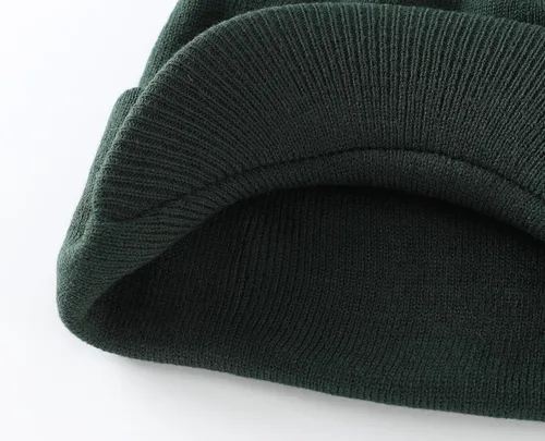 Vista 13 de Home Prefer - Gorro de invierno para hombre con visera, cálida y doble punto.