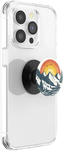 Vista 2 de PopSockets Agarre translúcido para teléfono con soporte expansible, PopSockets para teléfono, agarre adhesivo, PopGrip translúcido, Into The Woods