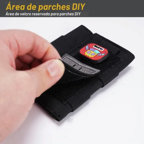 Vista 3 de VIPERADE VE9 EDC - Bolsa organizadora de bolsillo para herramientas, funda multiherramienta con área de parche para bricolaje, bolsa de bolsillo EDC