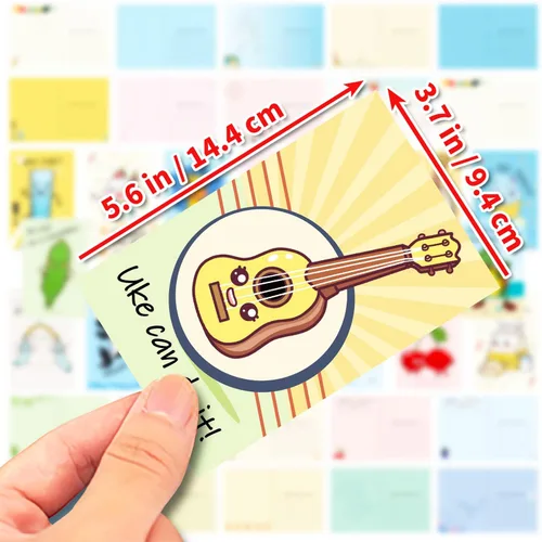 Vista 5 de 40 hojas divertidas tarjetas de juegos de palabras, paquete de postales a granel Thinking of You para niños, estudiantes, amigos, profesores, saluda
