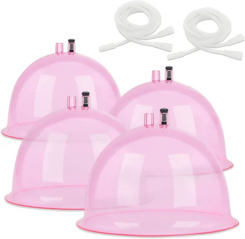 Vista 7 de weiwei Copas de terapia de vacío de glúteos en forma de L, ventosas en forma de trasero, 6.1 fl oz, accesorios para máquina de ventosas al vacío