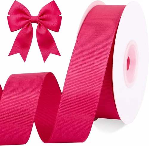 Vista 21 de TONIFUL 4 Rolls 3/8 Inch Christmas Grosgrain Ribbon Gift Wrapping Ribbon Christmas set