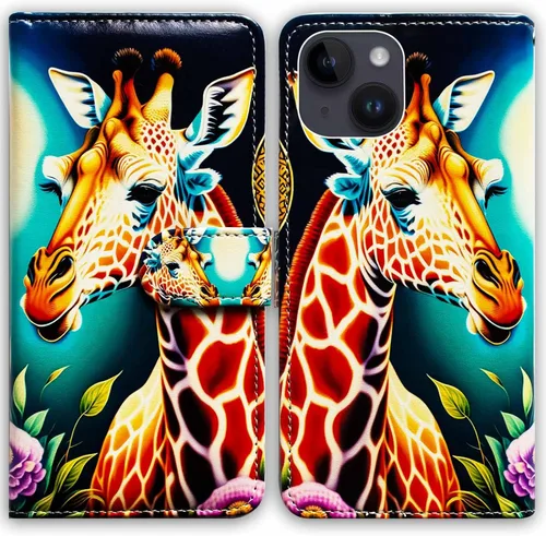 Vista 14 de Bcov Funda para iPhone 15 Plus, piel con tapa y función atril para iPhone 15 Plus, color verde pájaro negro