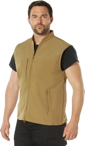 Vista 3 de Rothco Chaleco con bolsillos escondidos en tela de soft shell