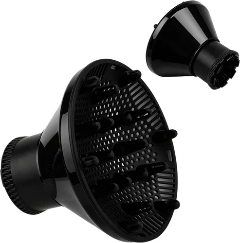 Vista 2 de Universal Hair Dryer Diffuser, Blow Dryer Nozzle Hair Dryer-Attachment for Curly-Hair and Natural Wavy-Hair, Quick Drying Travel Hair-Styling Tools