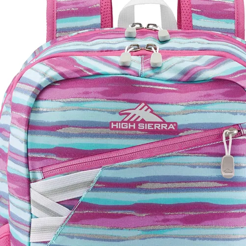 Vista 6 de High Sierra Outburst 2.0 - Bolsa de mano para libros con funda acolchada para tablet portátil, Rayas de acuarela, Tradicional