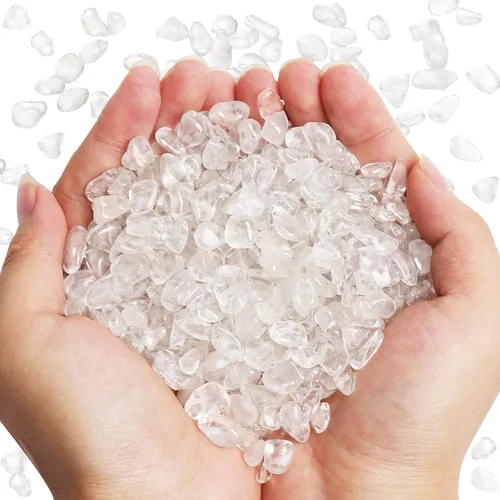Vista 13 de QICQDRAM - Cristales naturales verdes de amazonita en volumen 0,9 lb/405g, piedras decorativas pequeñas en trozos para decoración del hogar y tanque