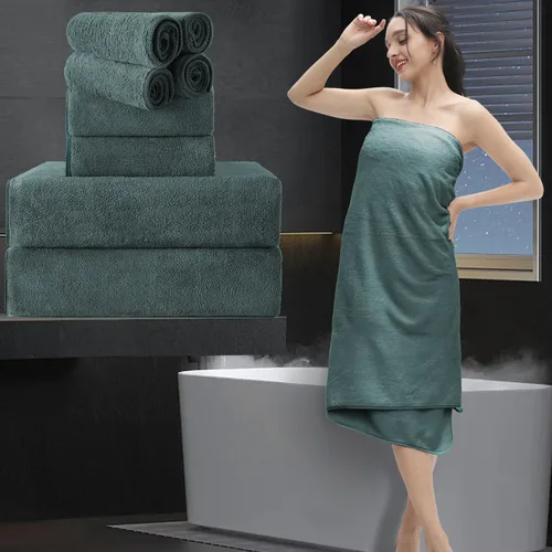 Vista 39 de Toalla de baño extra grande de 4 piezas (35 x 70 pulgadas), toalla de baño ultra suave de gran tamaño, juego de toallas de baño para baño, hotel