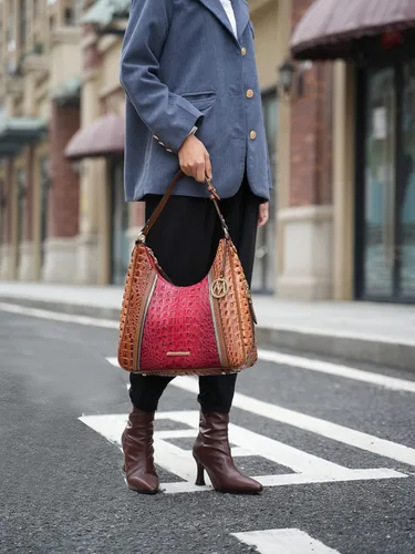 Vista 2 de MKF Collection Bolso Hobo para mujer - Bolso de mano de cuero vegano con asa superior de cocodrilo en relieve