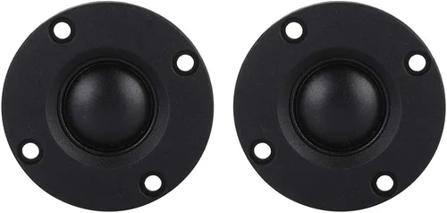 Vista 9 de Altavoz de alta fidelidad, 2 unids 30W 6Ω domo tweeter imán agudos altavoz de seda de alta fidelidad altavoz imán 0.787 in diafragma vibrante