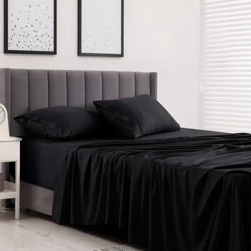 Vista 285 de LUX Décor - Juego de sábanas Twin de microfibra ultrasuave de 3 piezas con sábana encimera, sábana bajera de 16 pulgadas de profundidad y funda