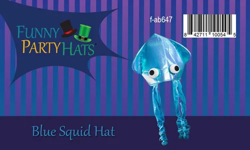 Vista 7 de Sombrero de calamar Funny Party Hats, divertido, para fiestas
