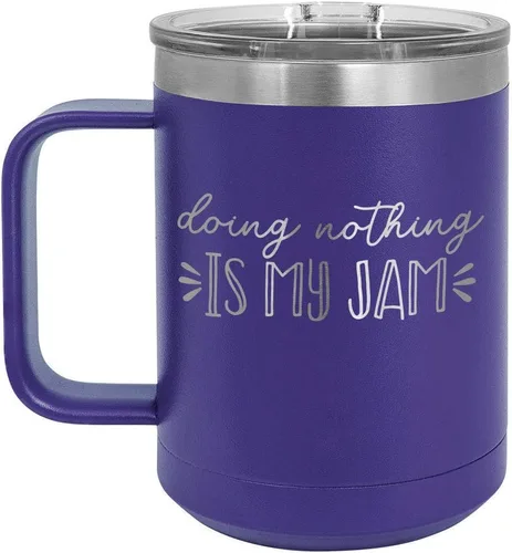 Vista 8 de Taza de café con tapa superior deslizante, con aislamiento de viaje, ideal para regalo de cumpleaños o Navidad de mujeres o hombres Compare