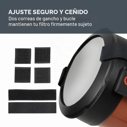 Vista 4 de Celestron EclipSmart - Filtro solar para telescopio EclipSmart de 6 pulgadas, compatible con ISO ISO 12312-2 Compliant, 6" Schmidt-Cassegrain