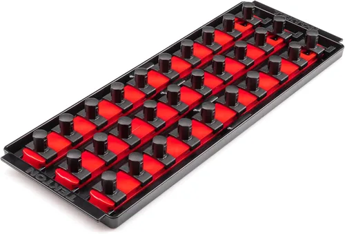 Vista 12 de TEKTON - Llave de tubo de 1/2 pulgada x riel de 33 cm con 10 clips (negro) OSR22210 Fabricado en EE. UU