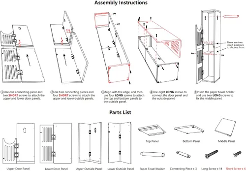 Vista 7 de AmazerBath Gabinete de Almacenamiento de Papel Higiénico de Bambú, Portarrollos de Papel Higiénico con Almacenamiento para Espacios Pequeños