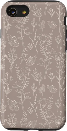Vista 18 de Butterfly Meadow - Carcasa para iPhone 16, diseño botánico de flores silvestres