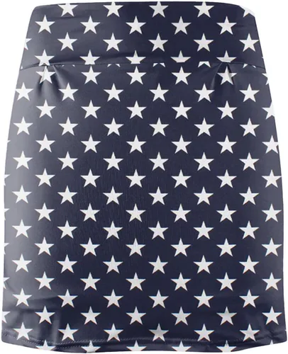 Vista 4 de Falda corta plisada con estampado de leopardo y lunares para mujer, informal, para correr, yoga, tenis