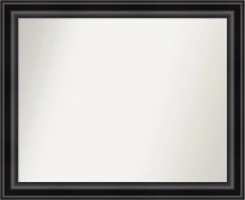 Vista 506 de Amanti Art Espejo personalizado, espejo de baño negro puente, espejo de pared o espejo de tocador de baño sobre el fregadero (26 x 26 pulgadas)