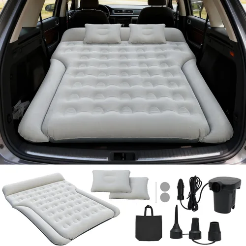 Vista 8 de Colchón de aire SUV, cama inflable para coche, negro Colchón de aire grueso para automóvil, a prueba de fugas, cómodo y duradero, cama de coche