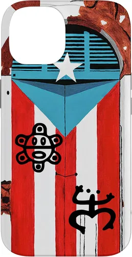 Vista 4 de Funda con diseño de bandera de Puerto Rico Coqui Sun Taíno, Boricua Pride Cover Case para iPhone 17