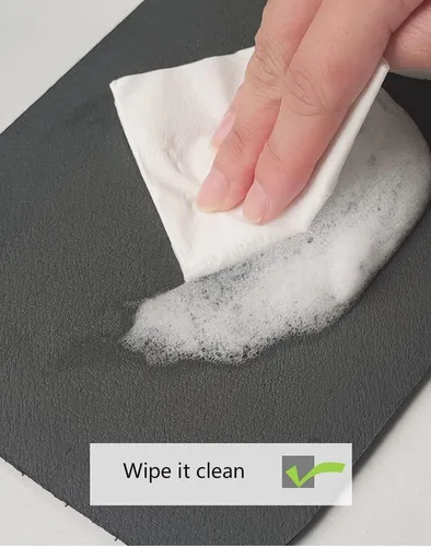 Vista 5 de Tapete absorbente de grifo, protector contra salpicaduras para grifo de fregadero de cocina, atrapa goteo de grifo de microfibra para encimeras