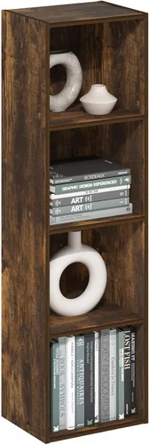 Vista 89 de Furinno PASIR - Estantería de libros de 2 niveles, estantería moderna de 9 x 12 x 21, estanterías abiertas para sala de estar, dormitorio, oficina